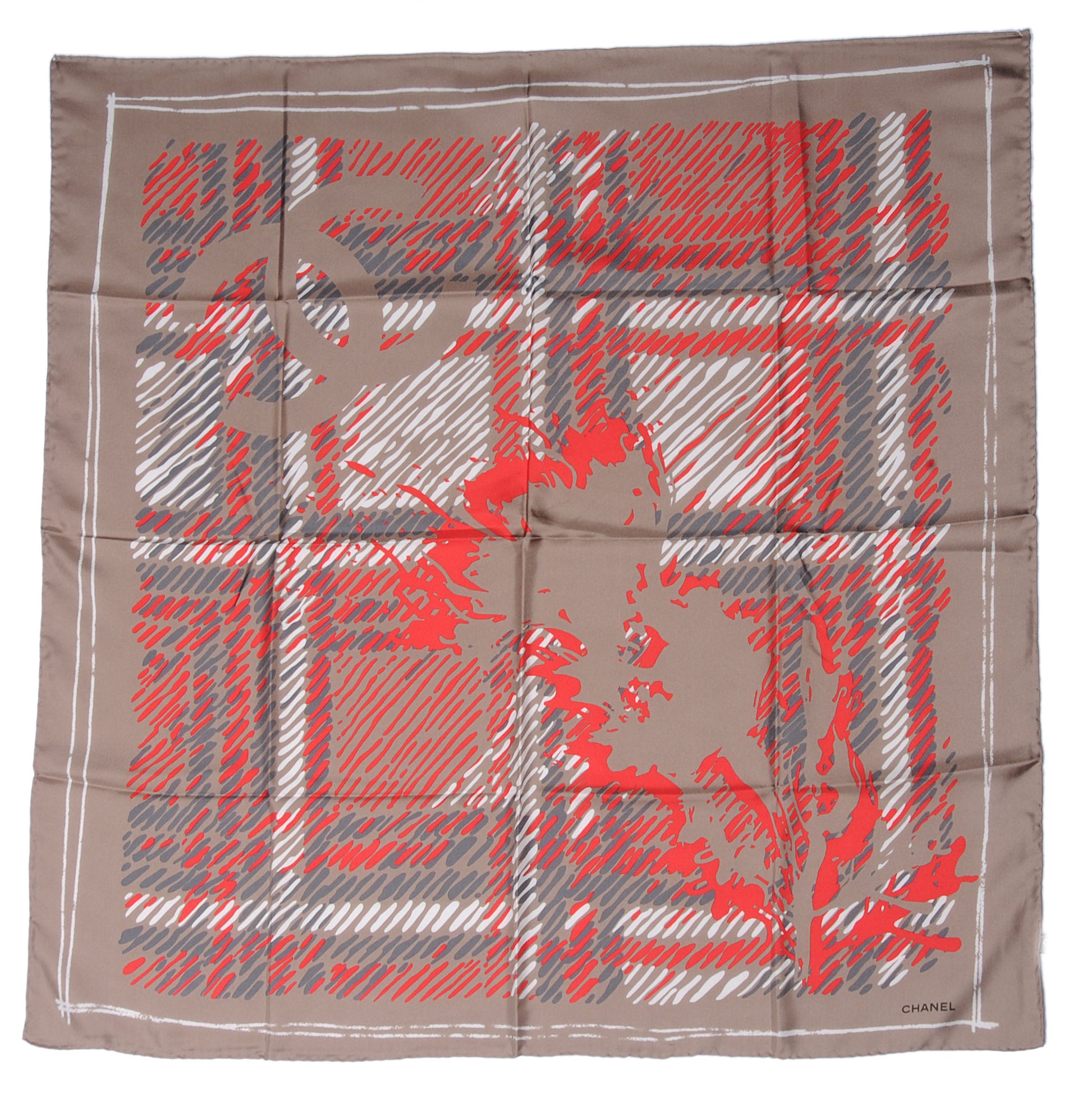 Chanel Silk CC Square Scarf 2 of 10