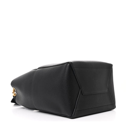 Celine Soft Grained Calfskin Sangle Bucket Bag Black 4 of 11