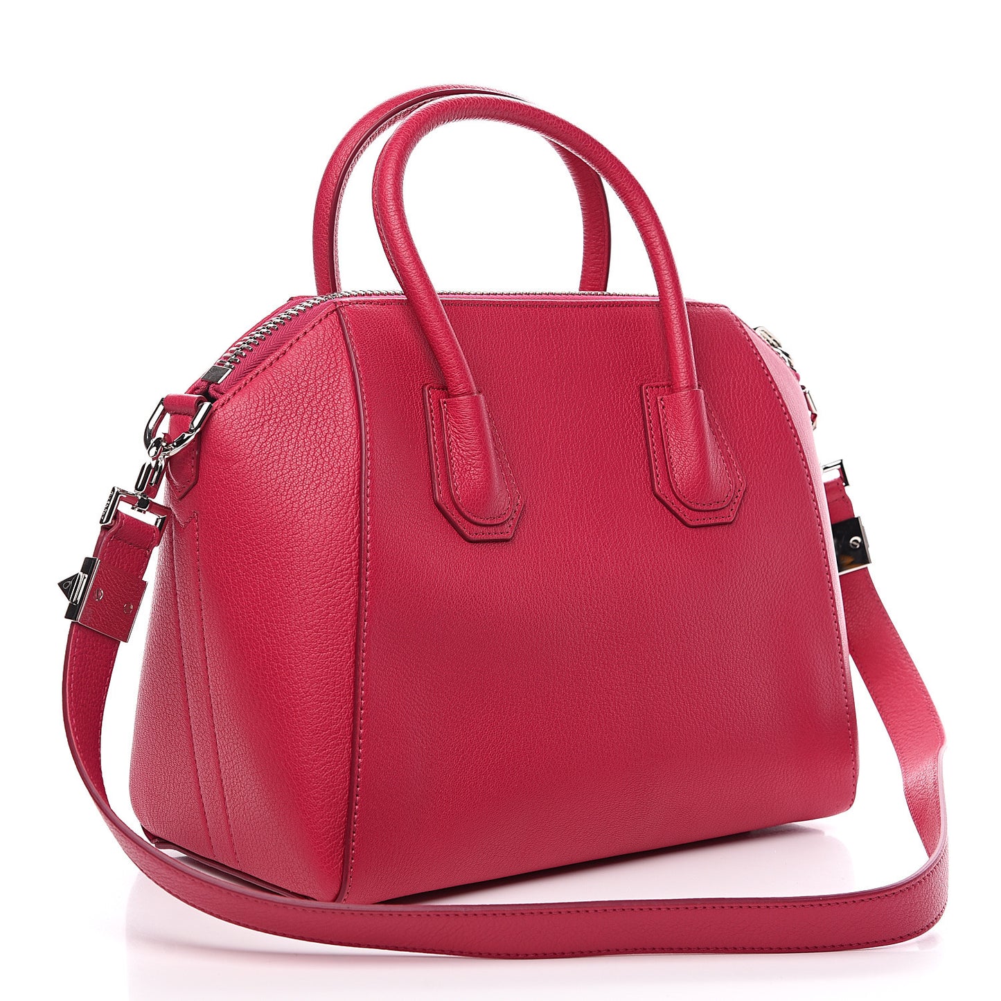 Sugar Goatskin Small Antigona Fuchsia