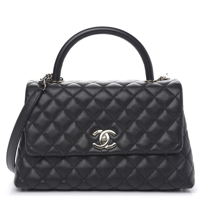 Chanel Caviar Quilted Small Coco Handle Flap Black 1 of 10