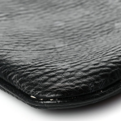 MCM Visetos Liz Shopper Tote Pouch Black 8 of 13