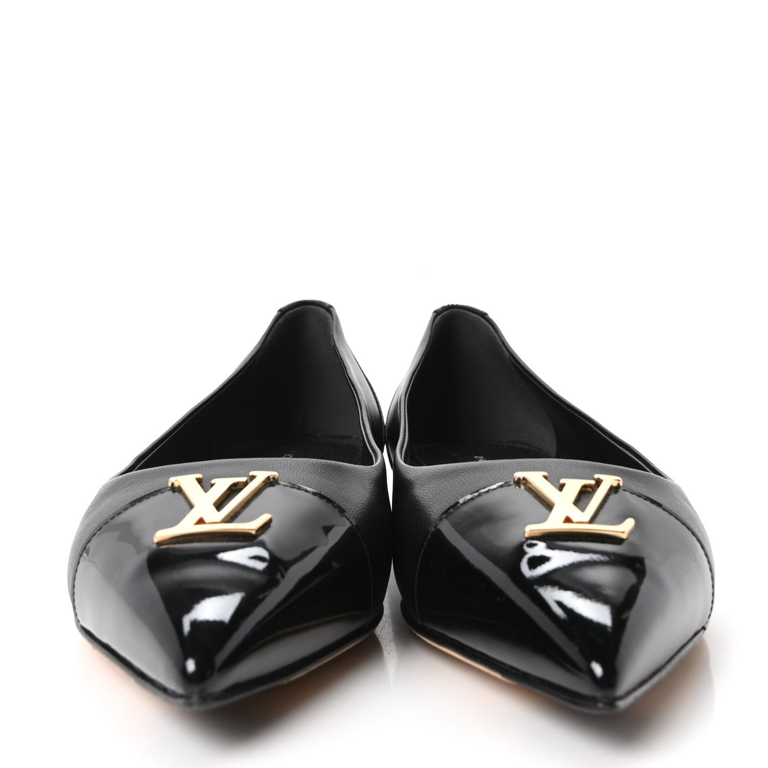 Louis Vuitton Lambskin Capucines Flat Ballerinas 36.5 Black 3 of 10