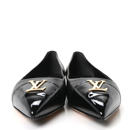 Louis Vuitton Lambskin Capucines Flat Ballerinas 36.5 Black 3 of 10