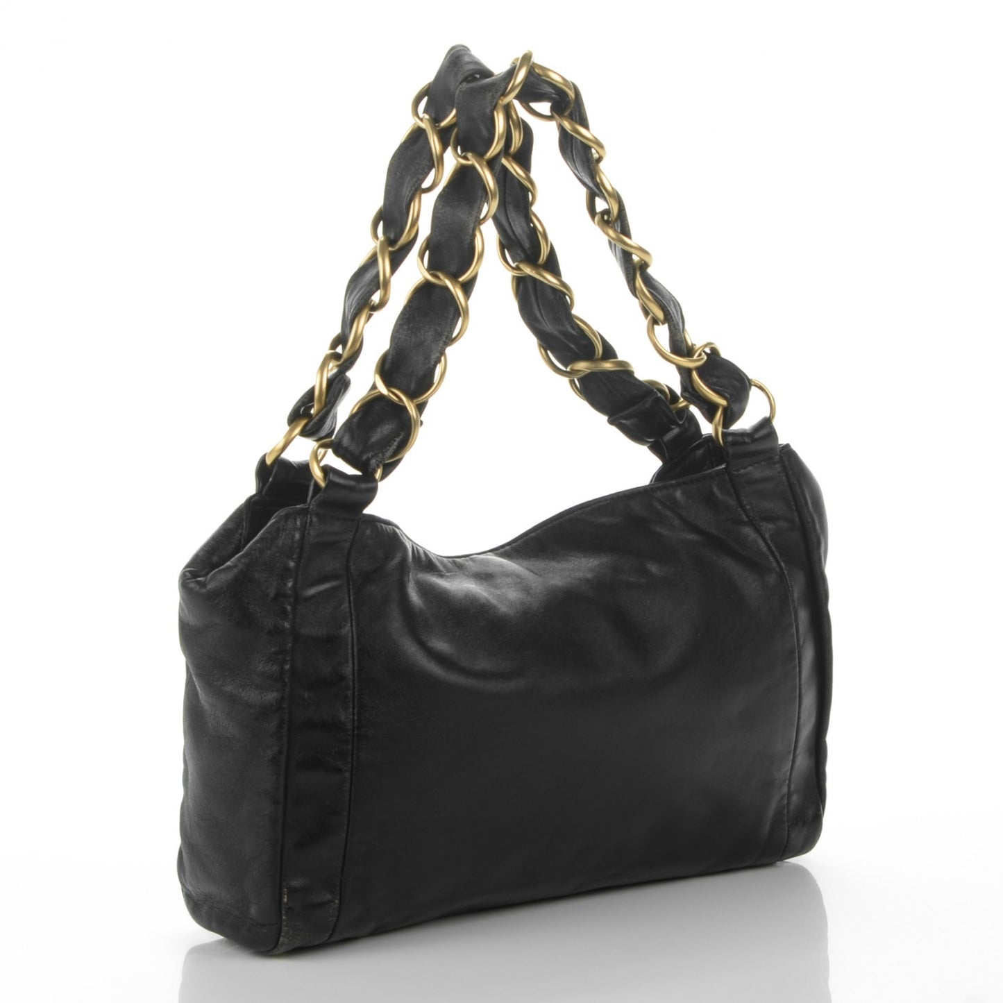 Lambskin Small Olsen Shoulder Bag Black