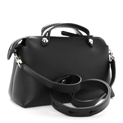 Fendi Vitello Dolce Medium By The Way Boston Bag Black 3 of 9