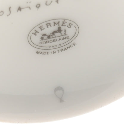 Hermes Porcelain Mosaique Au 24 Gold Coffee Cup and Saucer Set of 2 6 of 10