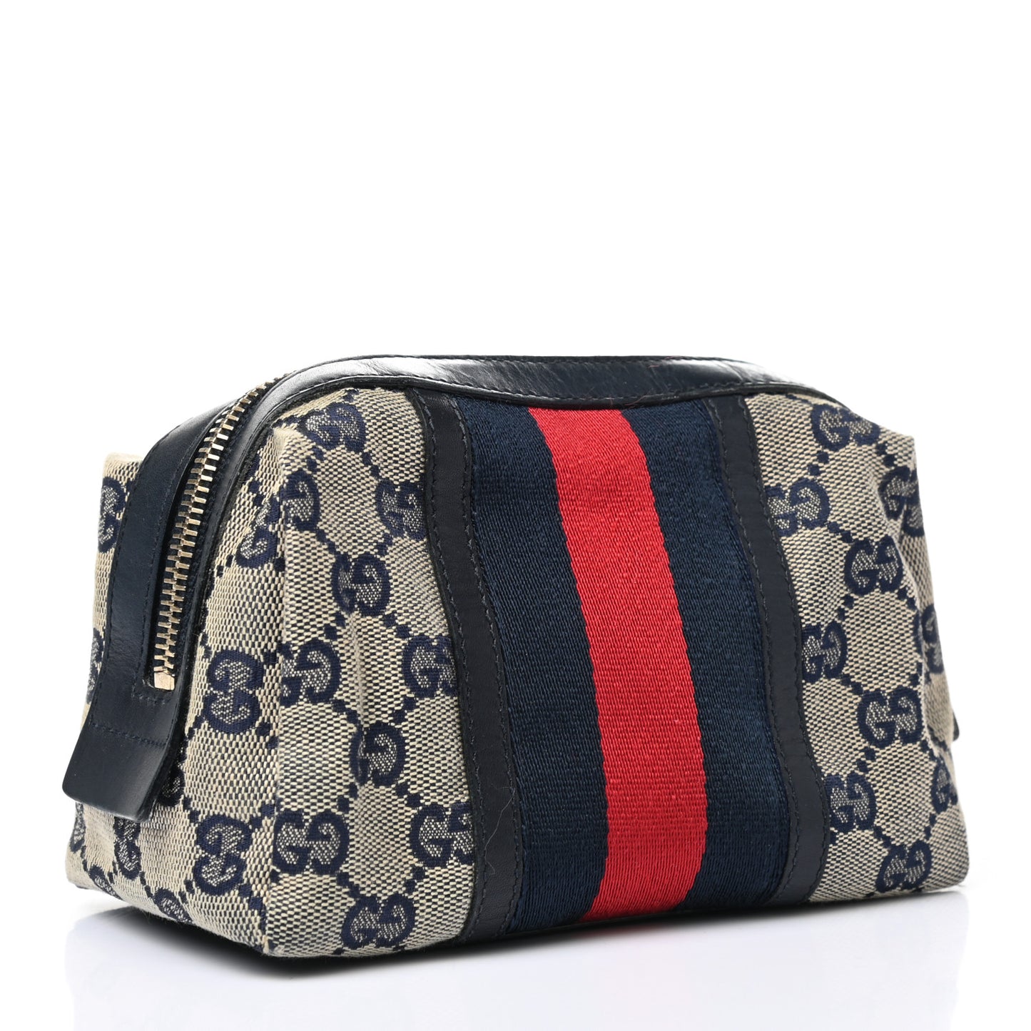 Monogram Web Small Cosmetic Case Navy