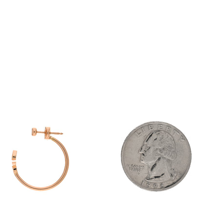 Louis Vuitton 18K Pink Gold Diamond Idylle Blossom Hoop Single Earring 2 of 3