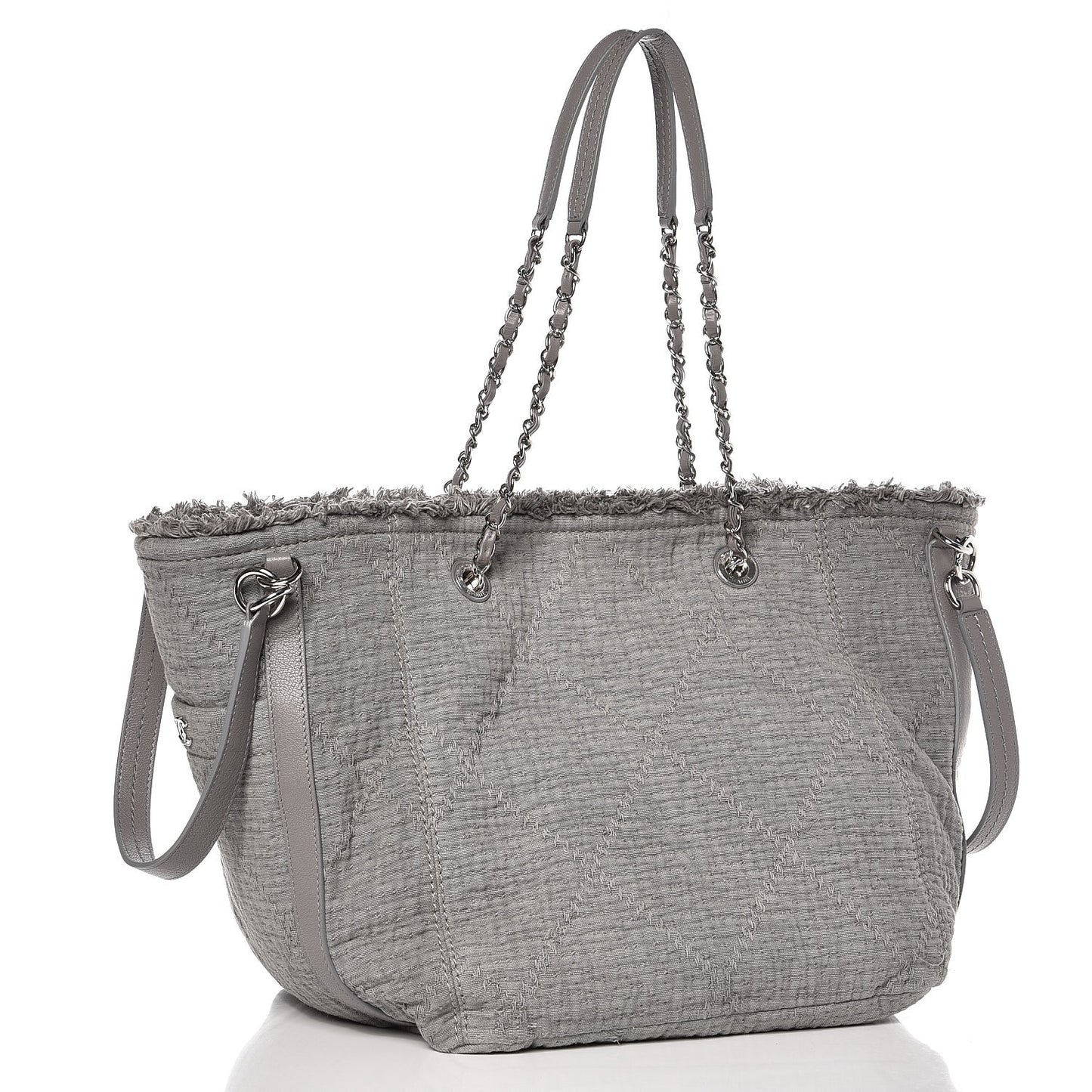 Canvas Small Double Face Tote Gray