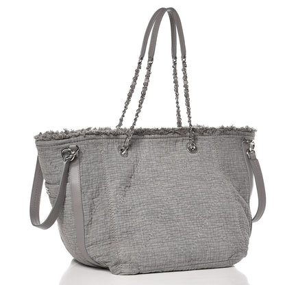 Chanel Canvas Small Double Face Tote Gray 3 of 8