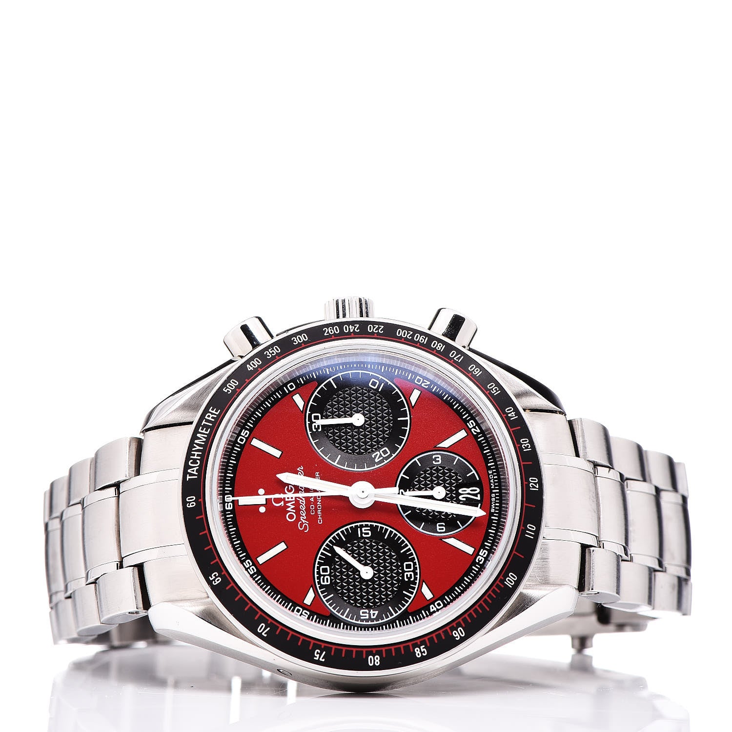 Omega Stainless Steel 40mm Speedmaster Racing Co-Axial Chronograph Automatic Watch Red 326.30.40.50.11.001 3 of 6