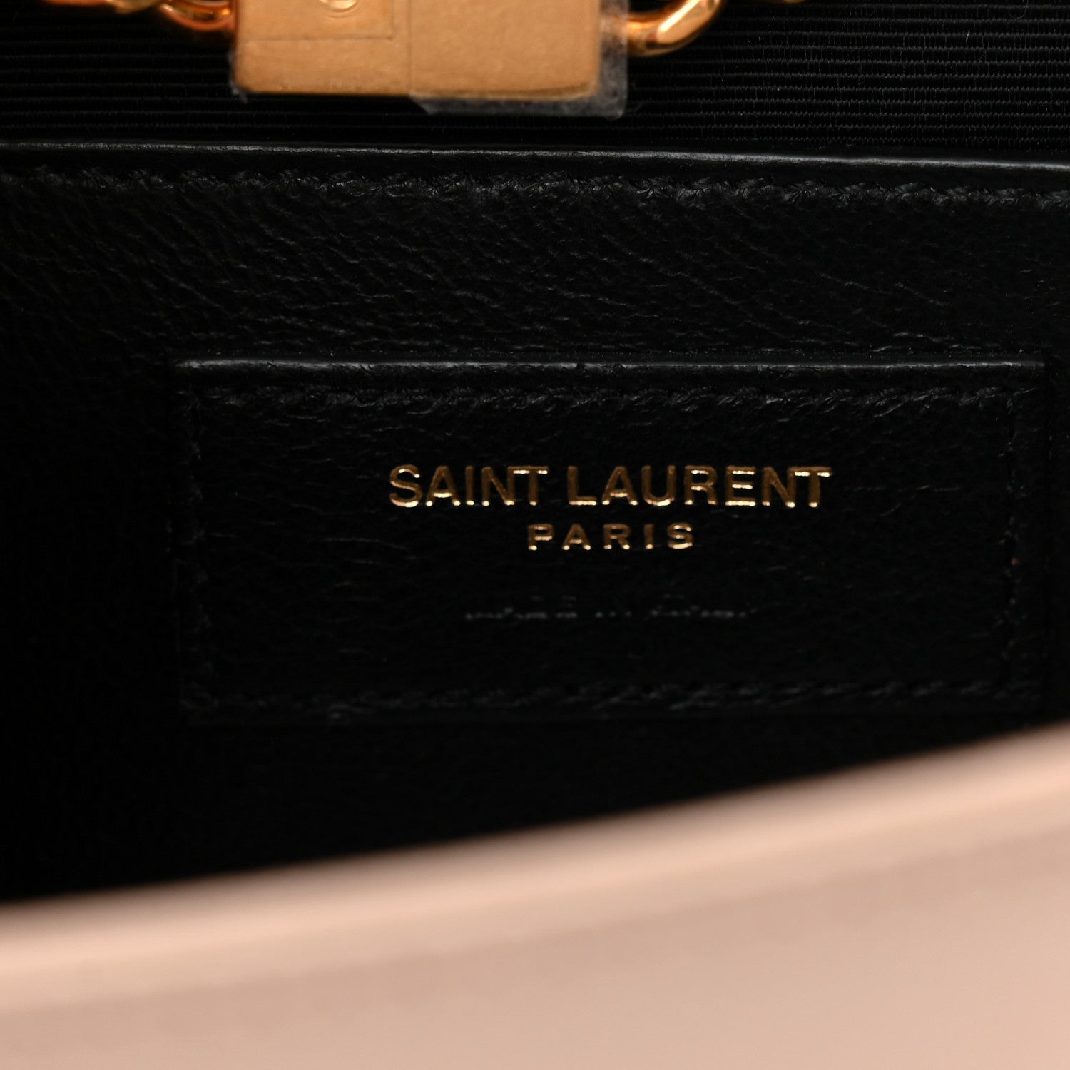 Saint Laurent Grain De Poudre Small Monogram Kate Satchel Dark Beige 11 of 19