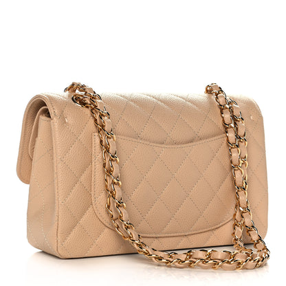 Chanel Caviar Quilted Small Double Flap Beige 3 of 12