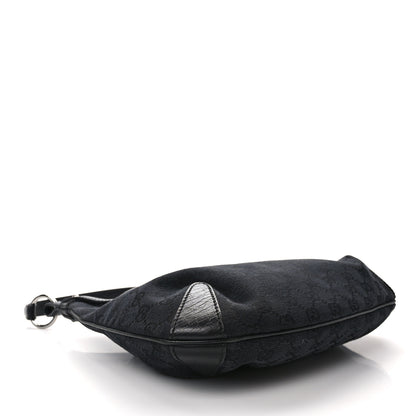 Gucci Monogram Horsebit Hobo Black 4 of 11