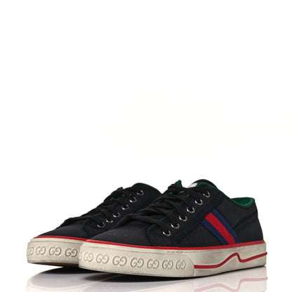 Gucci Canvas Web Mens 1977 Tennis Sneakers 8 Black 3 of 8