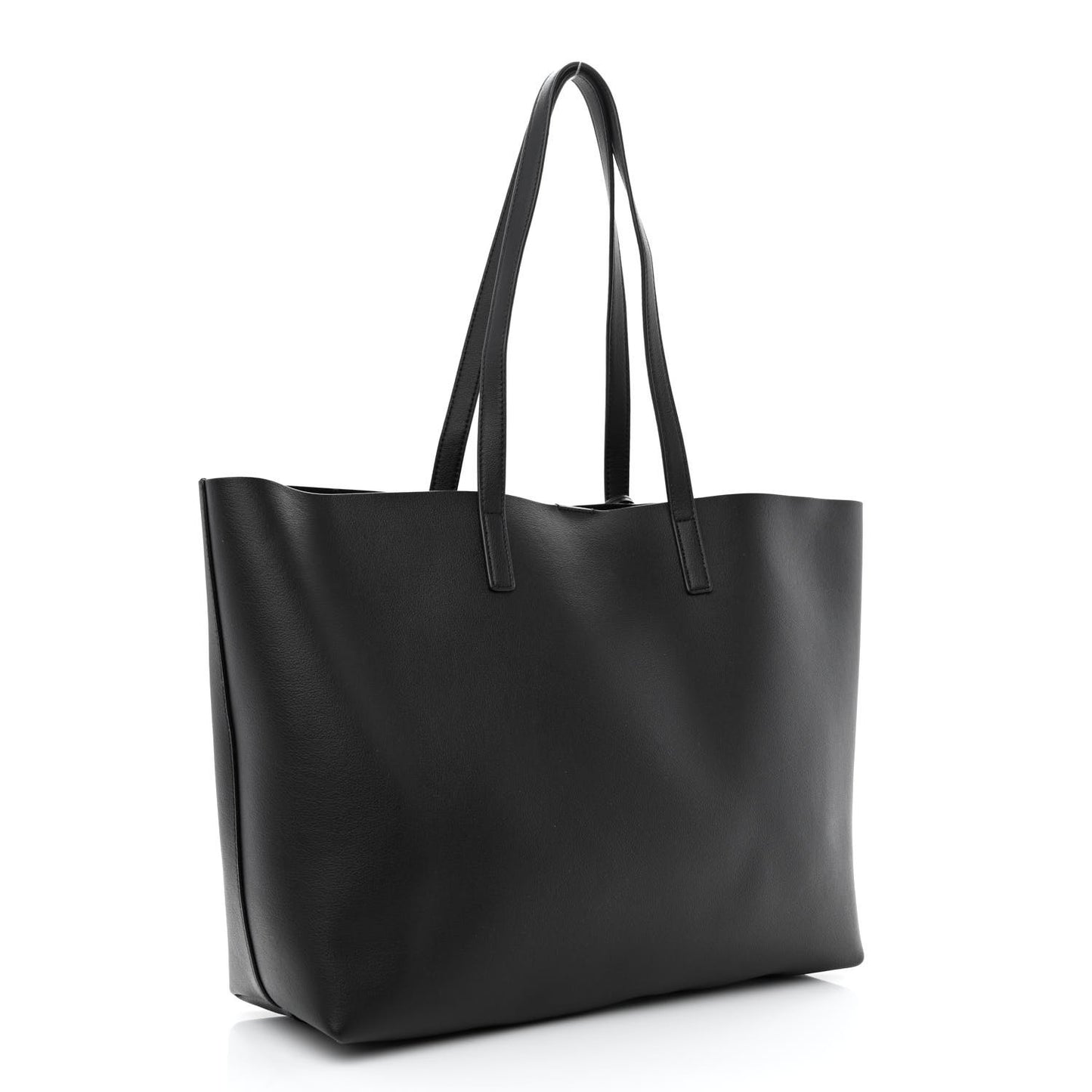 Calfskin Large Shopping Tote Black