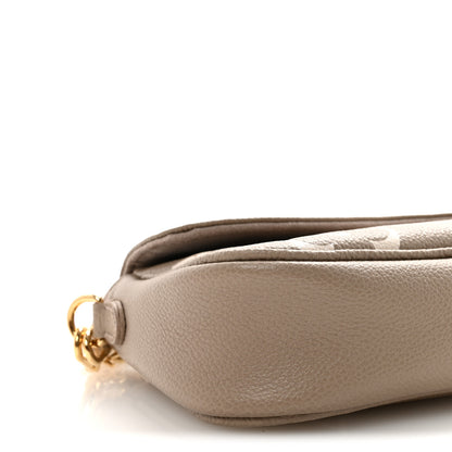 Louis Vuitton Empreinte Monogram Giant Ivy Wallet On Chain Tourterelle Creme 8 of 9