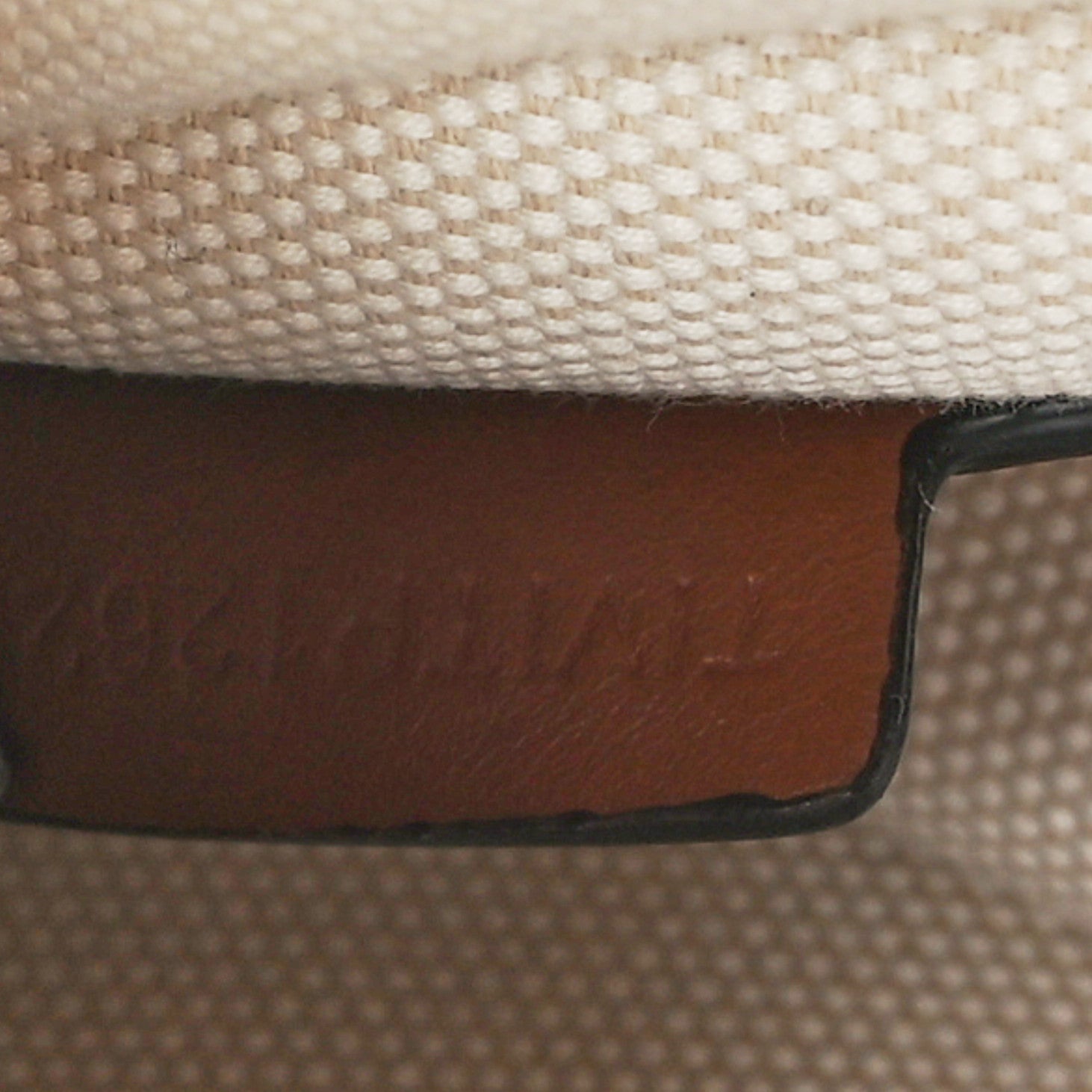 Burberry Canvas Cotton Small Peggy Bucket Bag Natural Gold 7 of 11
