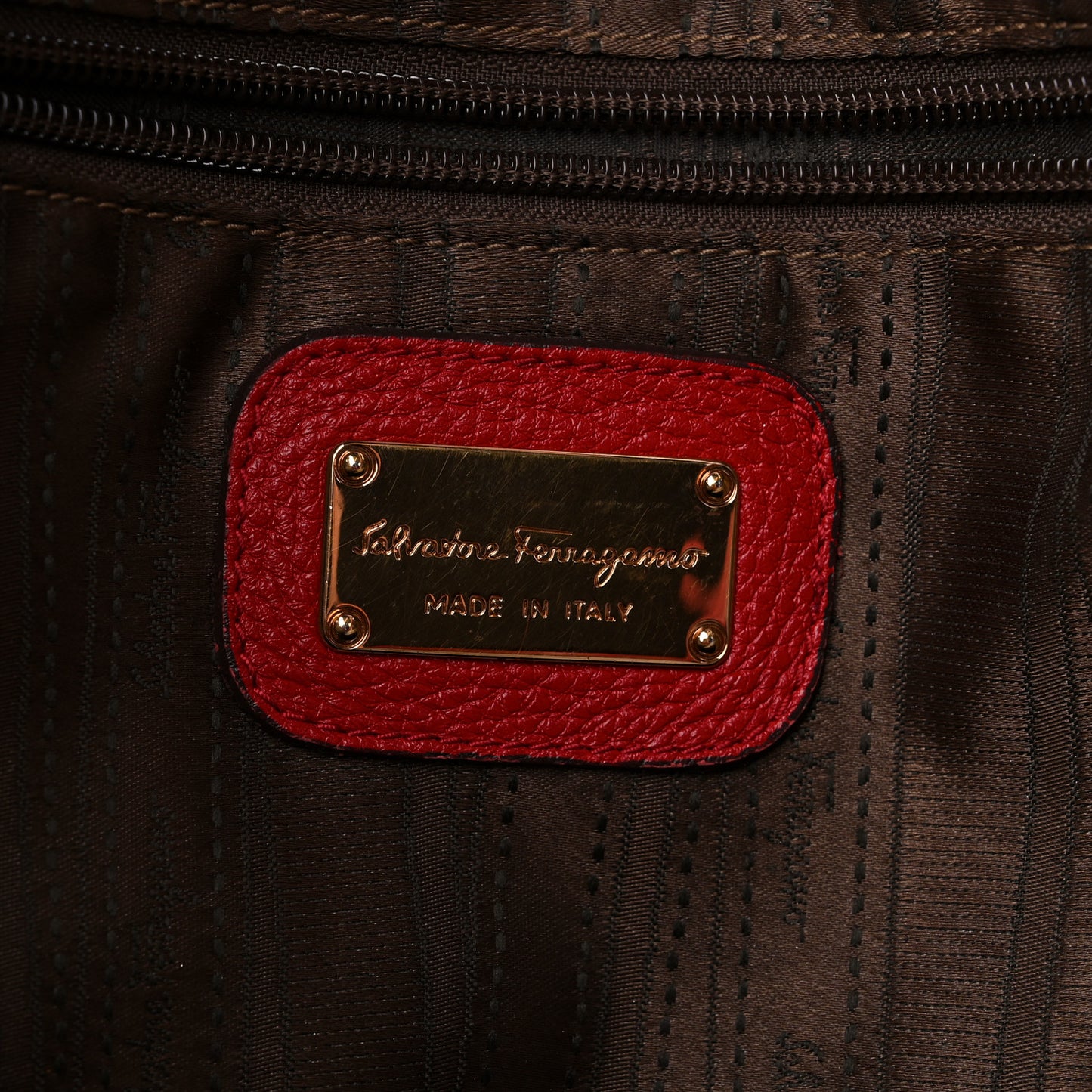 Calfskin Gina Tote Red