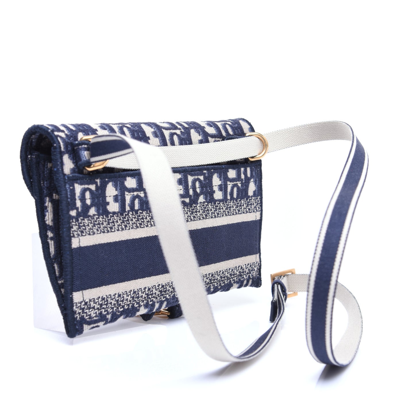 Oblique Slim Saddle Pouch Blue
