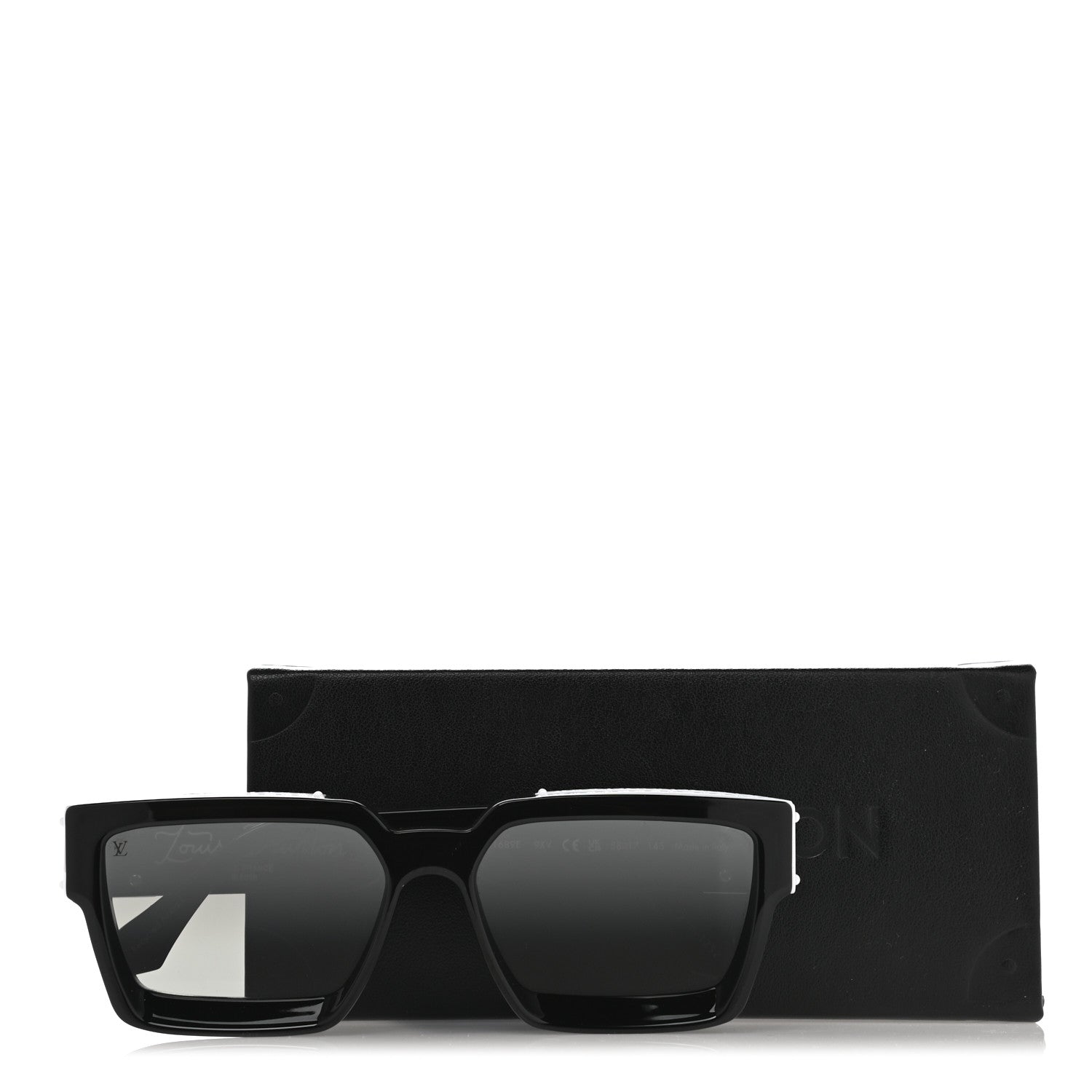Louis Vuitton Acetate Metal 1.1 Millionaires Sunglasses Z1689E Black 9 of 9