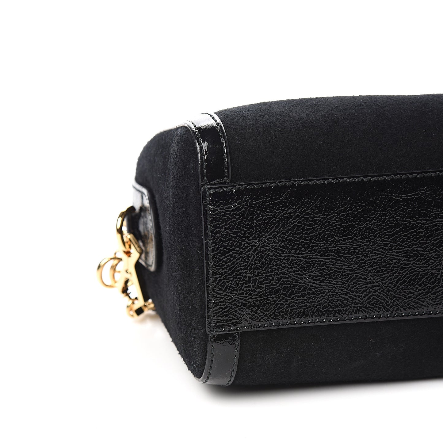 Suede Patent GG Web Medium Ophidia Boston Black