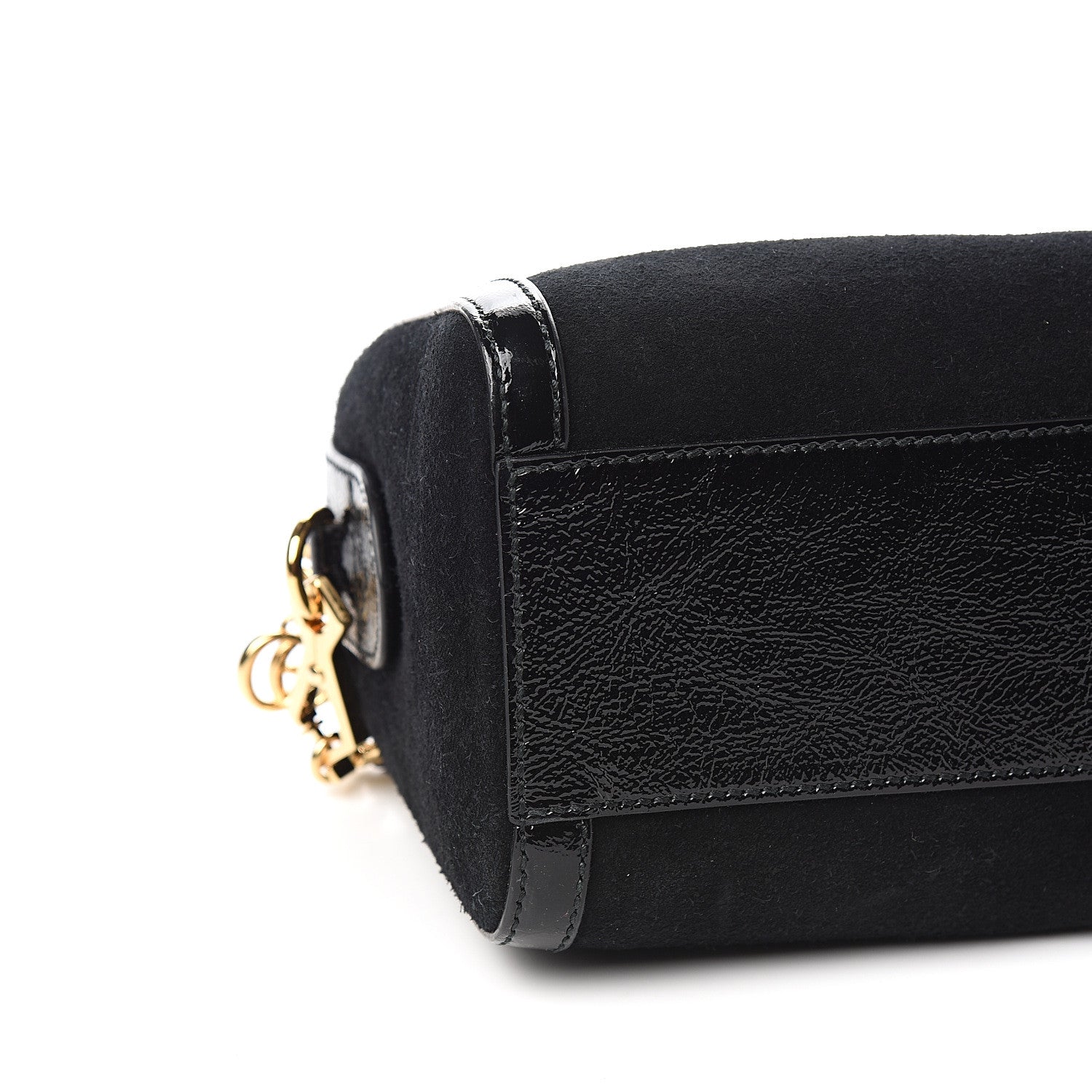 Gucci Suede Patent GG Web Medium Ophidia Boston Black 7 of 9