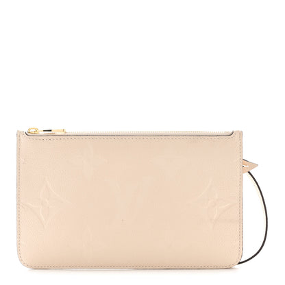 Louis Vuitton Empreinte Monogram Giant Neverfull MM Pochette Cream 1 of 8