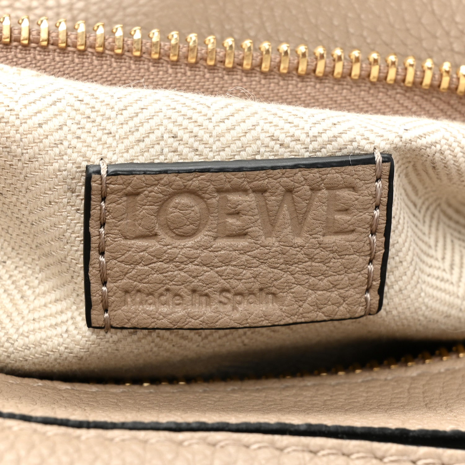 Loewe Grained Calfskin Small Puzzle Bag Sand Mink 7 of 14
