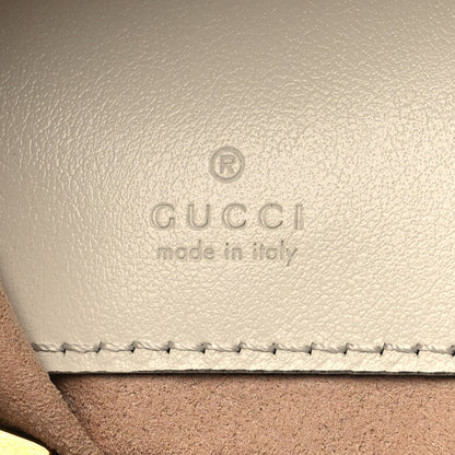 Gucci Calfskin Matelasse Mini GG Marmont 2.0 Bucket Bag White 6 of 10