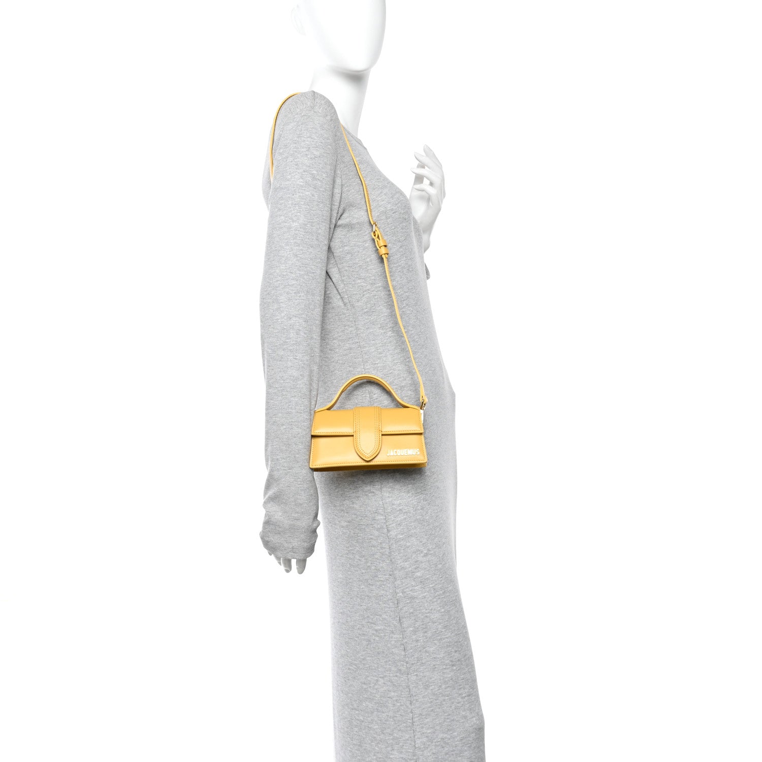 Jacquemus Smooth Calfskin Le Bambino Dark Yellow 2 of 9