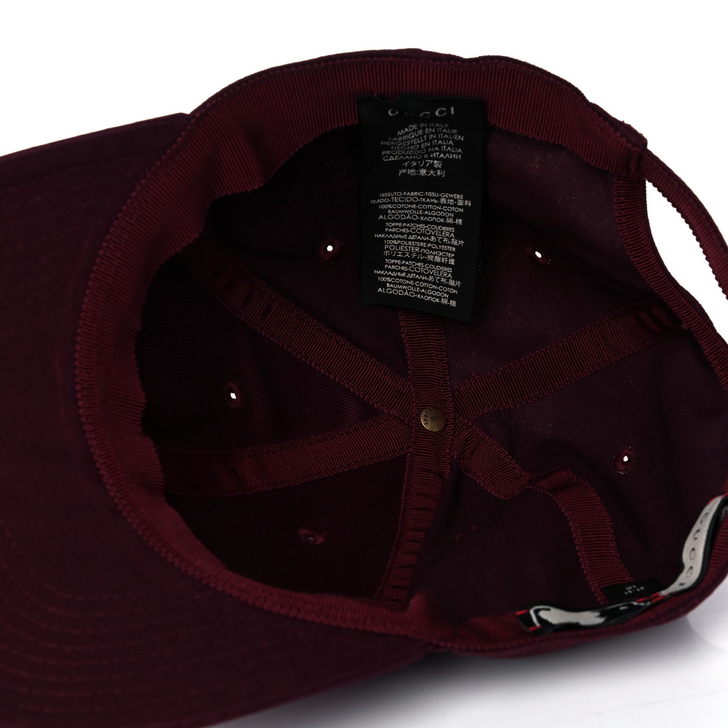 Gucci X MLB Cotton NY Yankees Baseball Hat 57-61 Lacquer 4 of 7