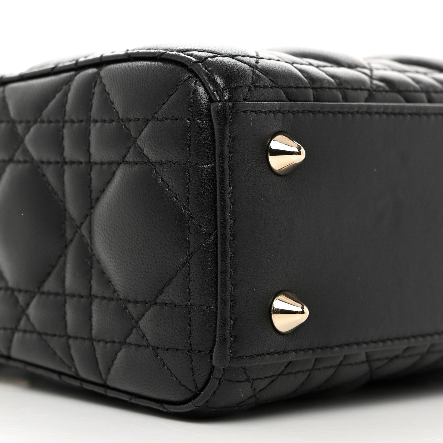 Christian Dior Lambskin Cannage Small My ABCDior Lady Dior Black 9 of 10