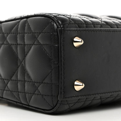 Christian Dior Lambskin Cannage Small My ABCDior Lady Dior Black 9 of 10