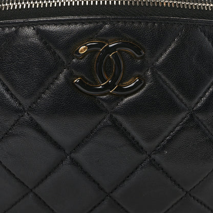 Chanel Shiny Lambskin Enamel Quilted Waist Bag Fanny Pack Black 8 of 11