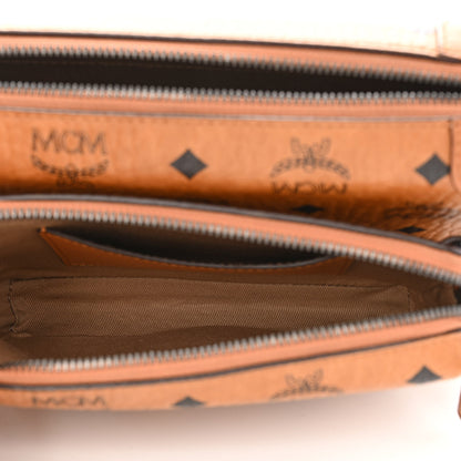 MCM Visetos Small Soft Berlin Multifunction Crossbody Cognac 6 of 14