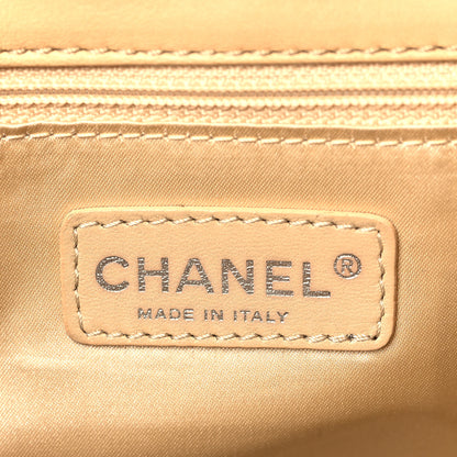 Chanel Glazed Caviar Diamond Shine Large Flap Beige 6 of 9
