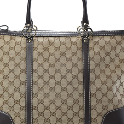Gucci Monogram Lovely Heart Tote Brown 8 of 12