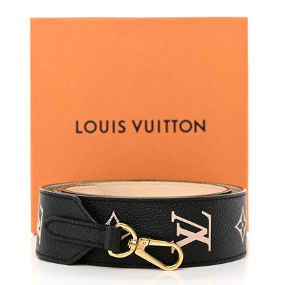 Louis Vuitton Empreinte Monogram Bandouliere Shoulder Strap Black Beige 6 of 6