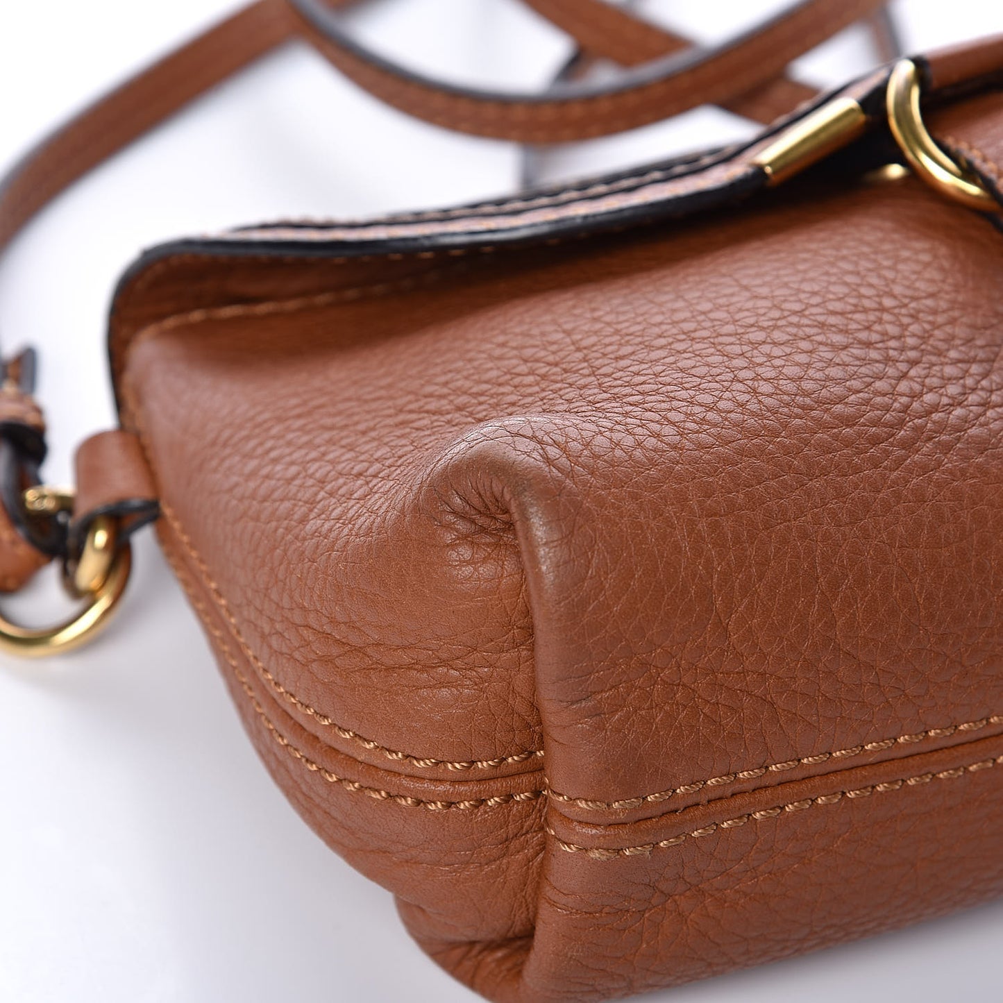 Calfskin Marcie Pochette Crossbody Bag Tan