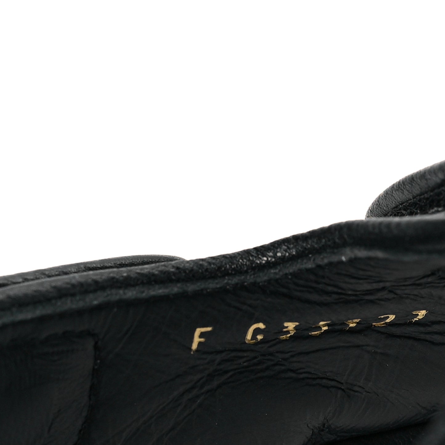 Grained Calfskin Velcro Dad Sandals 35 Black