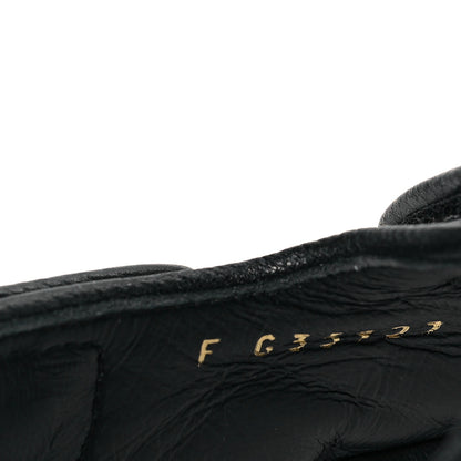 Chanel Grained Calfskin Velcro Dad Sandals 35 Black 8 of 8