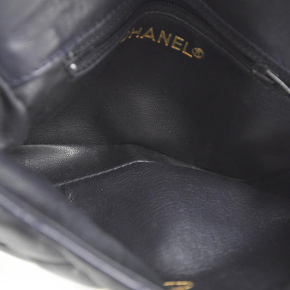 Chanel Lambskin Quilted Flap Belt Bag Navy 7 of 10