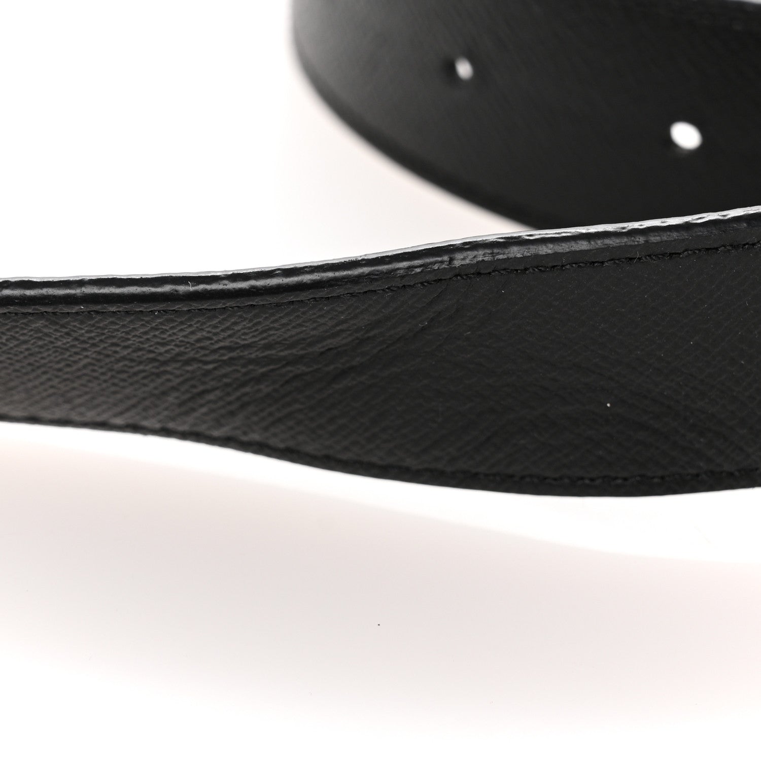 Louis Vuitton Calfskin Monogram 30mm LV Initiales Reversible Belt 85 34 Black 6 of 9