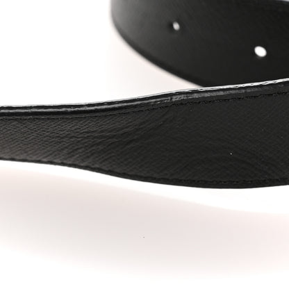 Louis Vuitton Calfskin Monogram 30mm LV Initiales Reversible Belt 85 34 Black 6 of 9