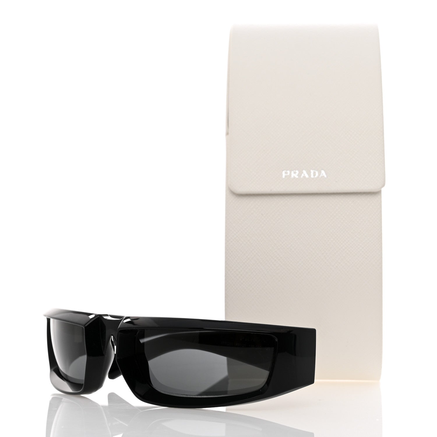 Prada Acetate Runway Sunglasses SPR 25Y Slate Gray 8 of 8