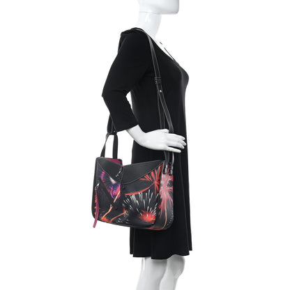 Loewe Calfskin Small Lunar New Year 2018 Hammock Shoulder Bag Black Multicolor 2 of 11