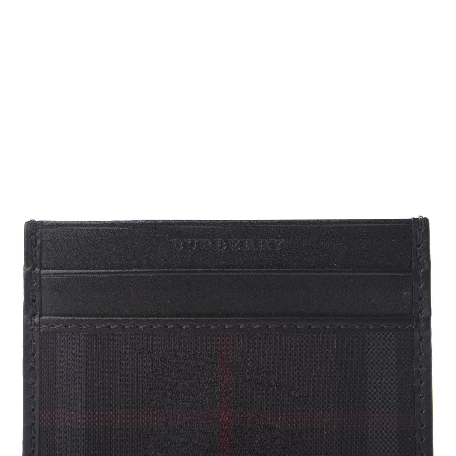 Burberry Horseferry Check Calfskin Card Case Charcoal Black 7 of 8
