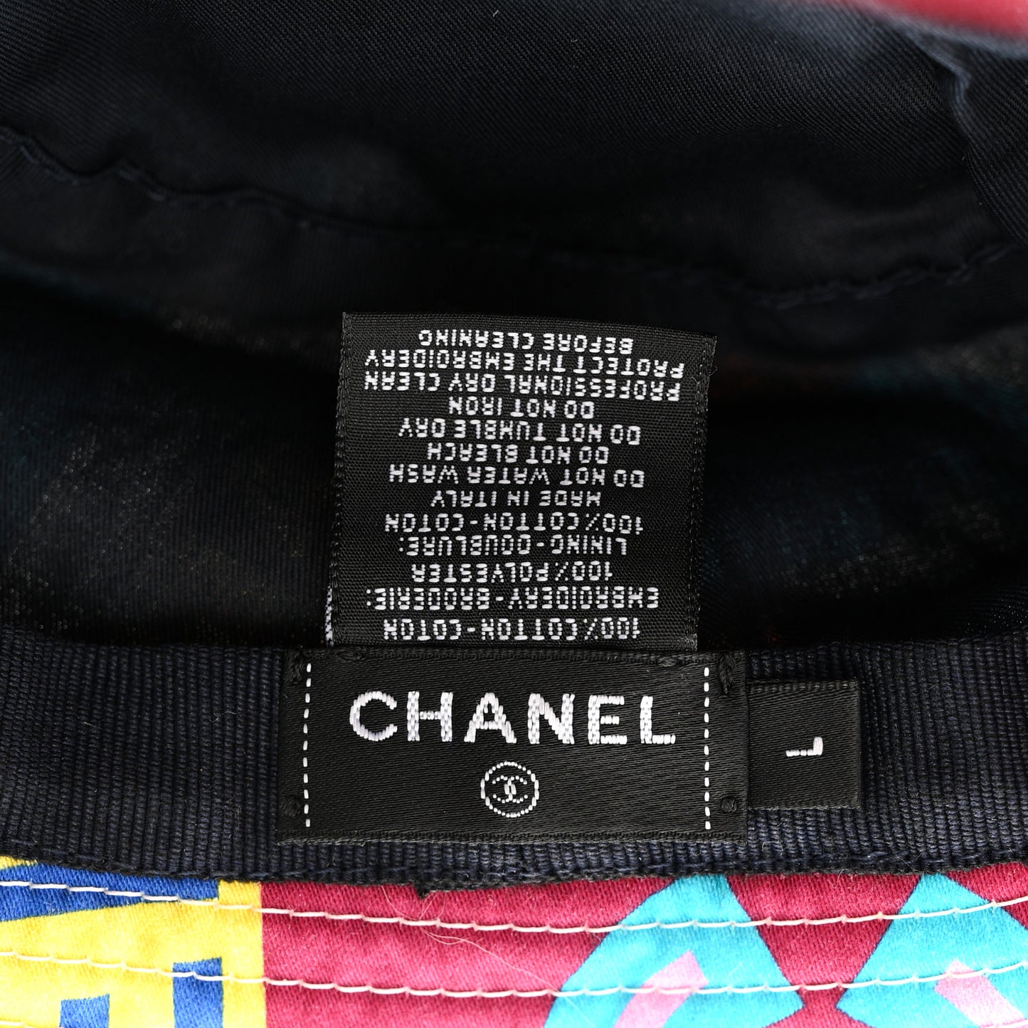 Cotton Cloche Bucket Hat L Pink Red White Turquoise
