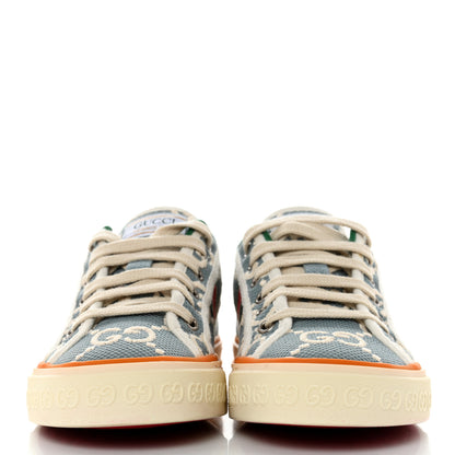 Gucci Cotton GG Monogram Web Womens 1977 Tennis Sneakers 36.5 Philod Ivory Mystic White 2 of 8